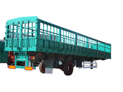 3 Axle High Side Fence Cargo Semi Trailer