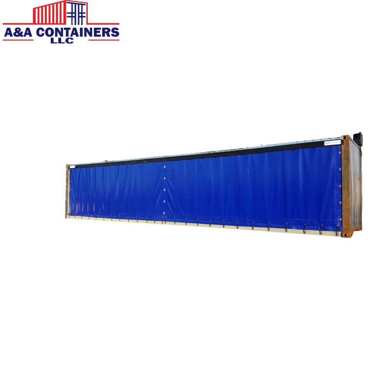 40′ Storage Container With Tarpaulin Wall (2)
