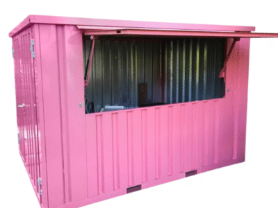 Container Pop Up 4×2 Meters Pink Ral 3014