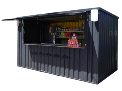 Container Pop Up 4×2 Meters Xl Black Ral 9005
