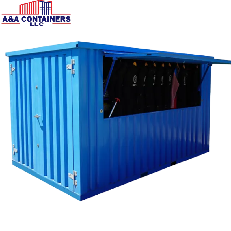 Container Pop Up 4×2 Meters Xl Blue Ral 5012