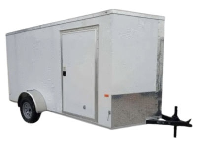 Fast Cargo 6×12 V-nose Enclosed Cargo Trailer With Ramp Door