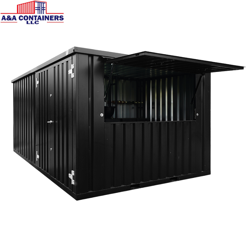 Flat Pack Container 4×3 Xl Meters Black Ral 9005 (2)