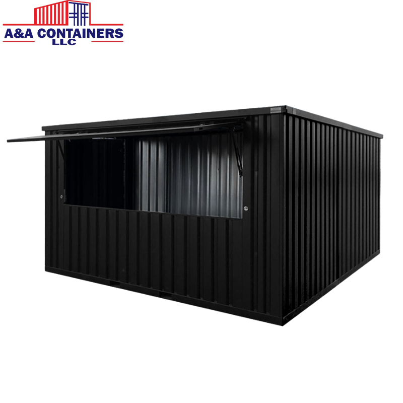 Flat Pack Container 4×4 Xl Meters Black Ral 9005 (2)