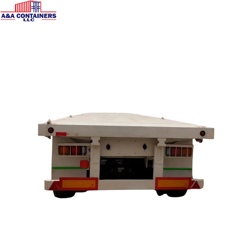 Flatbed semi-trailer 40ft Container Carrier Truck trailer (2)