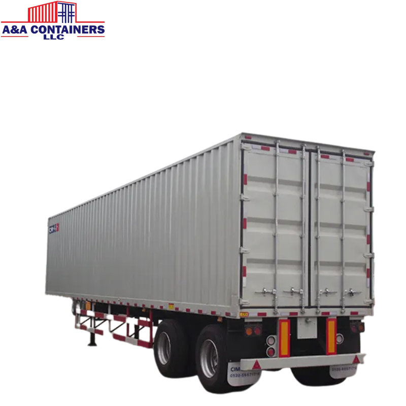 Three-Axle Cargo Box Semi Trailer (2)
