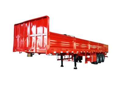3 Axles 40 Foot Container Tray Cargo Semi Trailer with Side Cover
