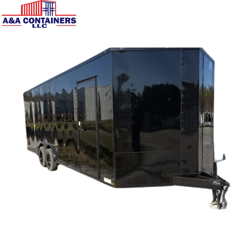 Xtreme Cargo 8.5×24 Black Enclosed Car Hauler Trailer For Sale (2)